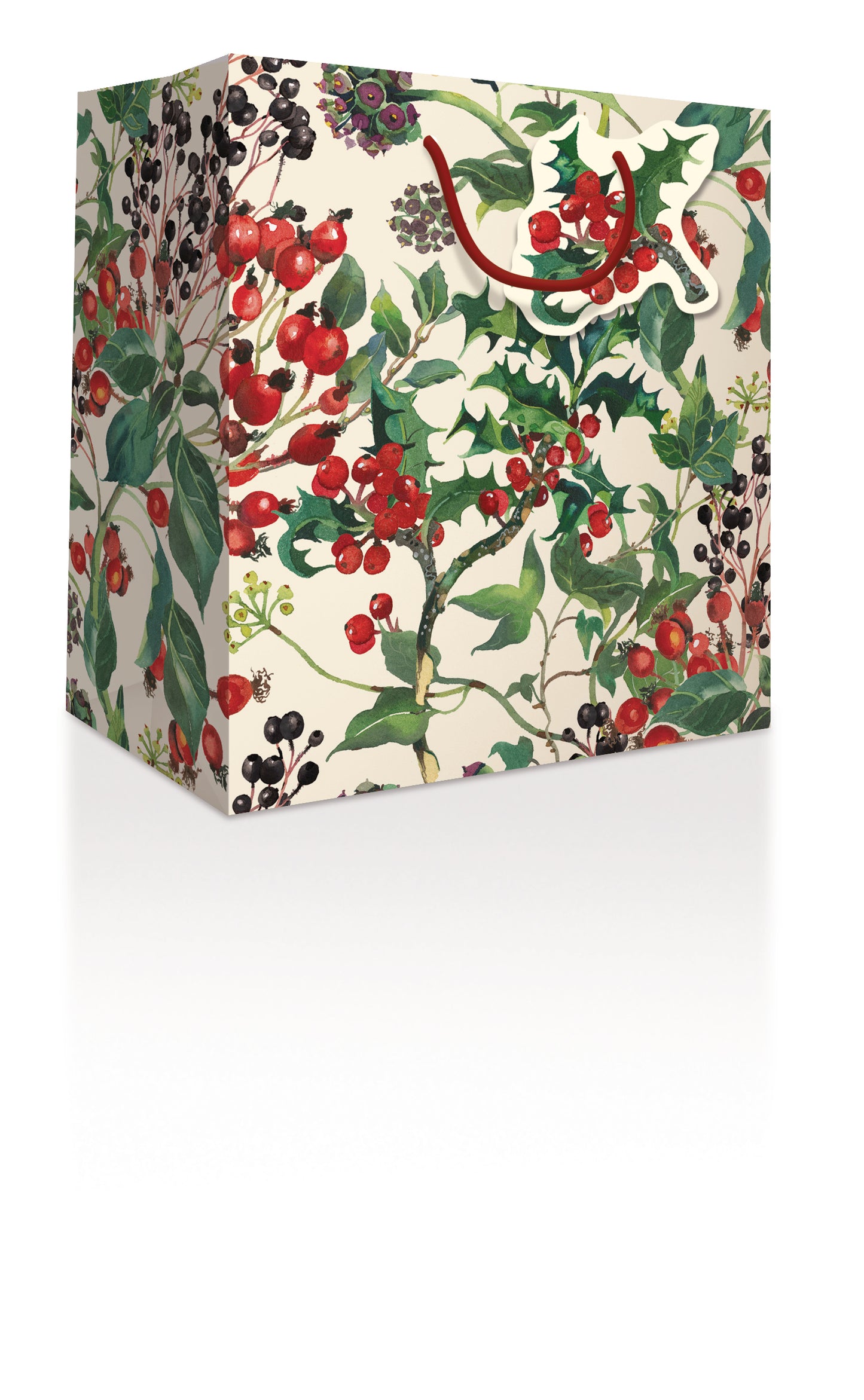 Emma Bridgewater Winter Flowers Medium Gift Bag Christmas Gift Accessory