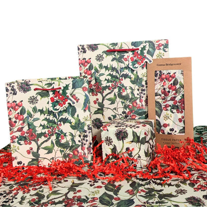 Emma Bridgewater Winter Flowers Medium Gift Bag Christmas Gift Accessory