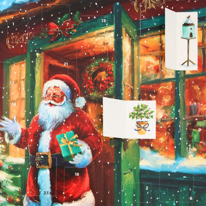 Traditional Picture Advent Calendar Festive Santa Gifts Christmas Countdown Gift