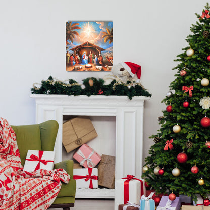Traditional Picture Advent Calendar Religious Manger Christmas Countdown Gift