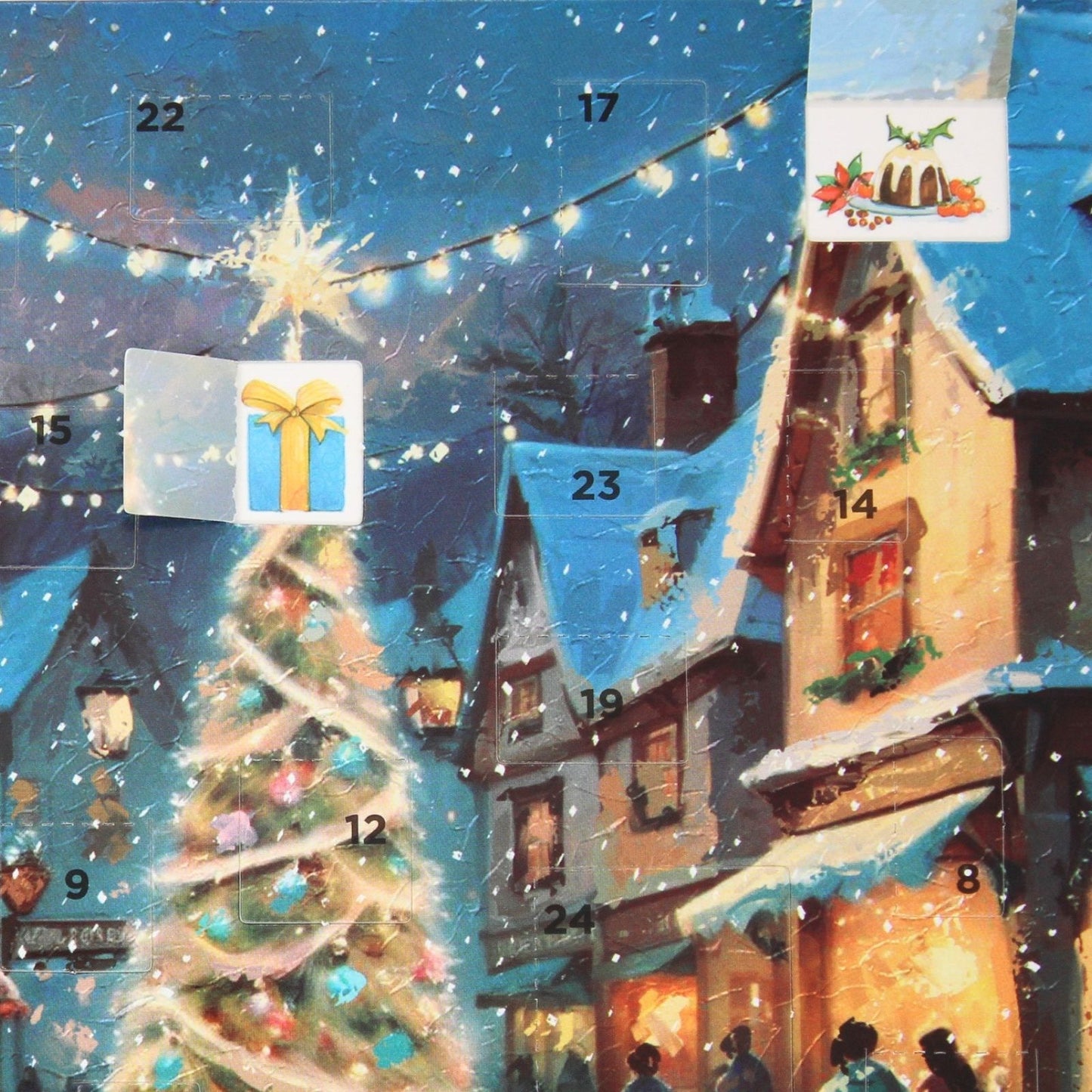 Advent Calendar Christmas Card Village Wonderland Xmas Countdown Greeting Card