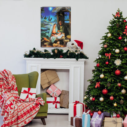 Large Traditional Picture Advent Calendar Religious Nativity Christmas Gift
