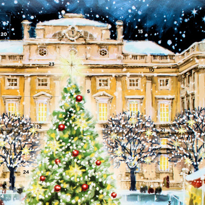 Large Traditional Picture Advent Calendar Ice Skating Christmas Countdown Gift