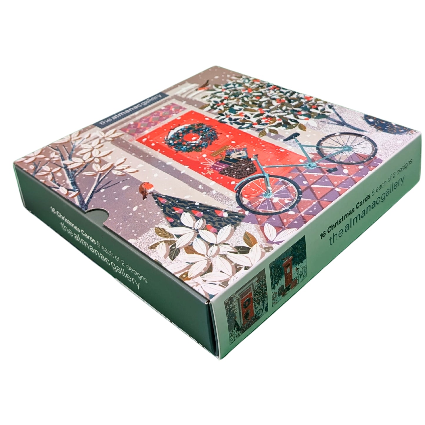 Box of 16 Festive Christmas Deliveries Christmas Cards In 2 Designs