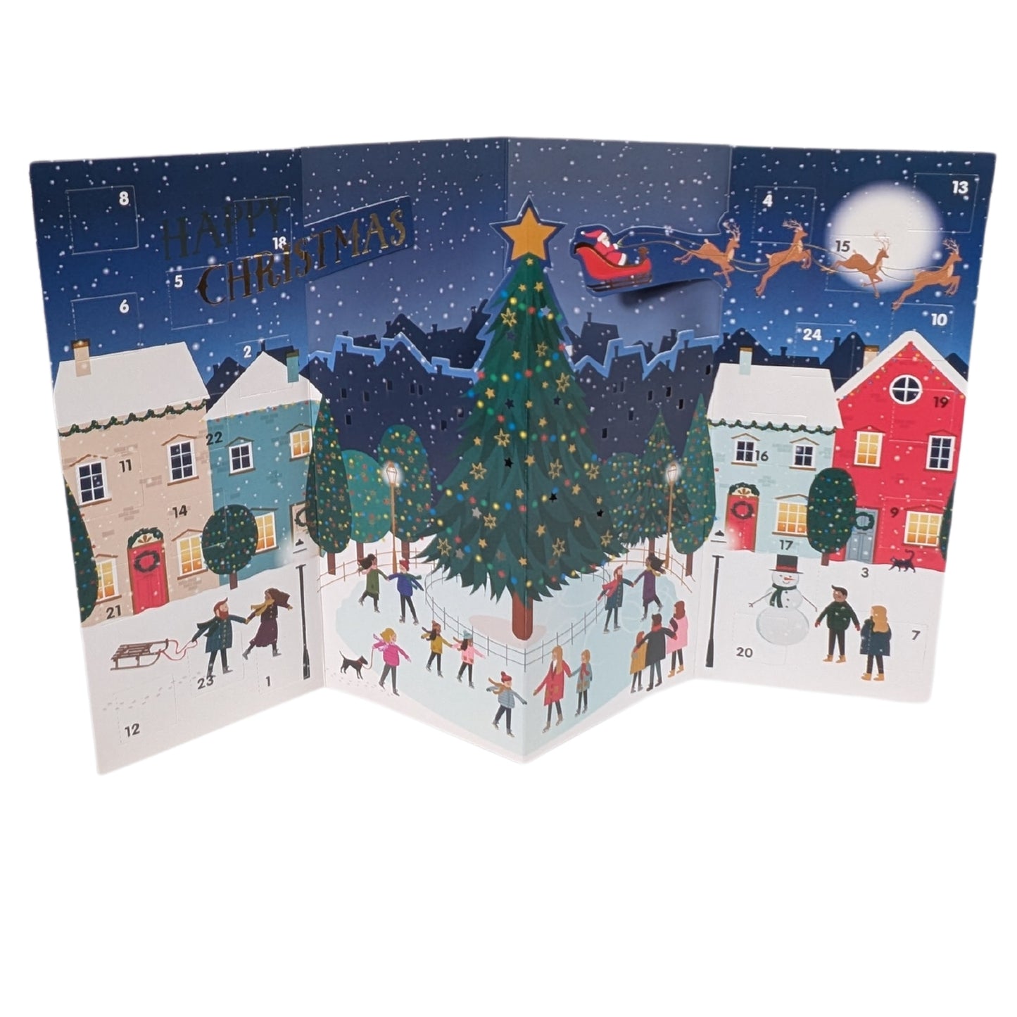 Skating Around The Tree Christmas Advent Calendar