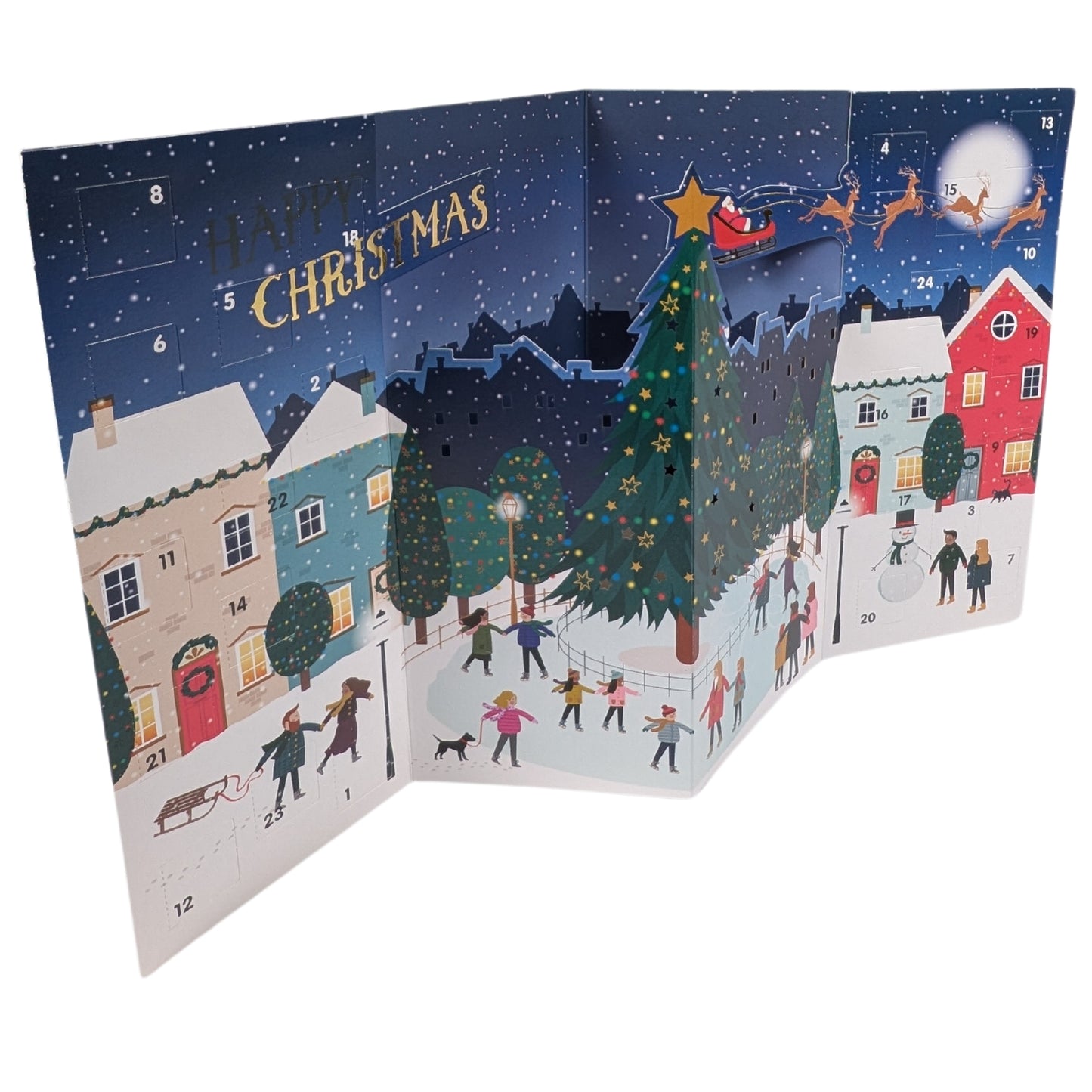 Skating Around The Tree Christmas Advent Calendar