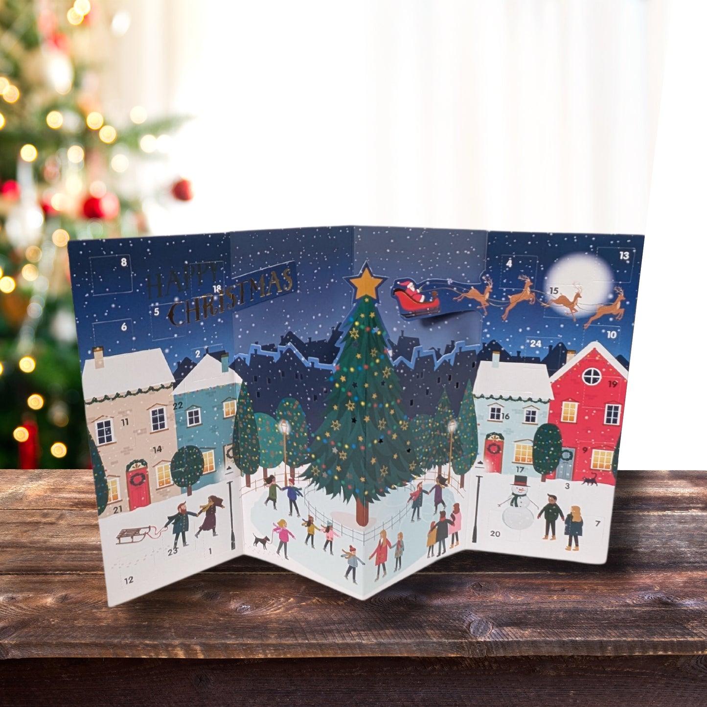 Skating Around The Tree Christmas Advent Calendar