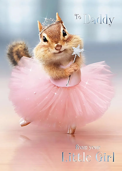 Avanti To Daddy From Your Little Girl Father's Day Greeting Card