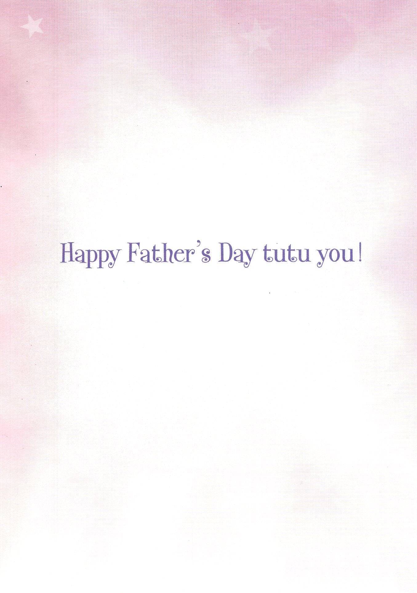 Avanti To Daddy From Your Little Girl Father's Day Greeting Card