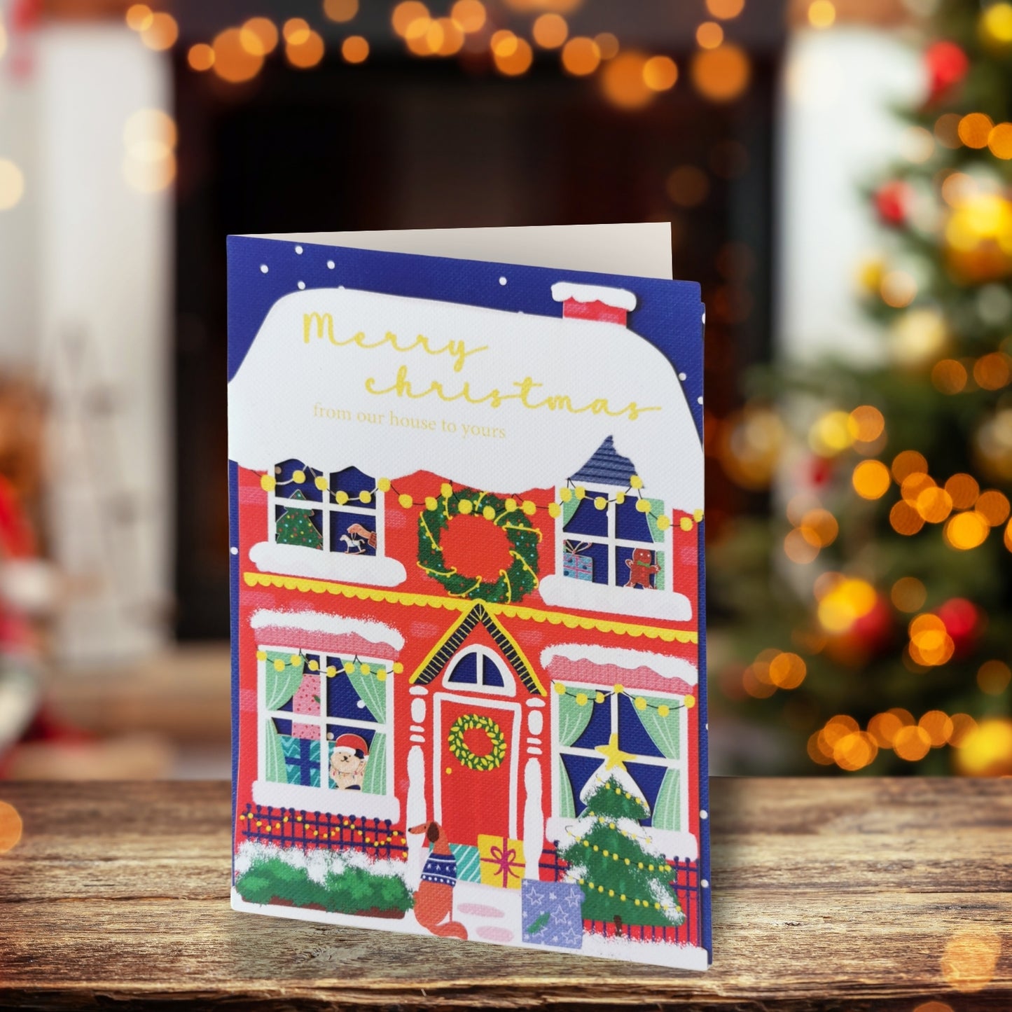 Paper Cut Art From Our House To Yours Laser Cut Christmas Greeting Card