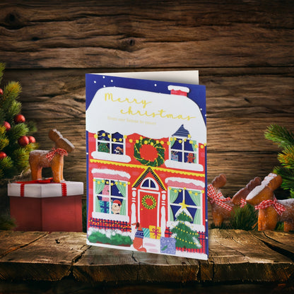 Paper Cut Art From Our House To Yours Laser Cut Christmas Greeting Card