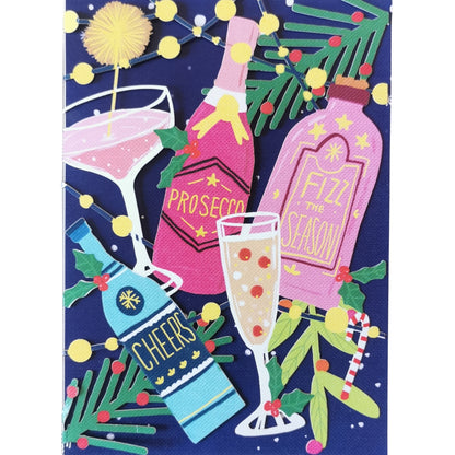 Paper Cut Art Christmas Cheers Laser Cut Christmas Greeting Card