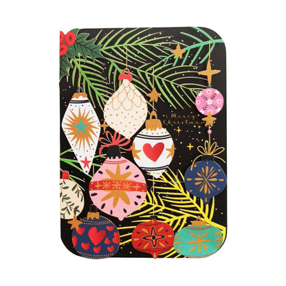 Paper Cut Art Christmas Card Laser Cut Xmas Baubles Xmas Greeting Cards