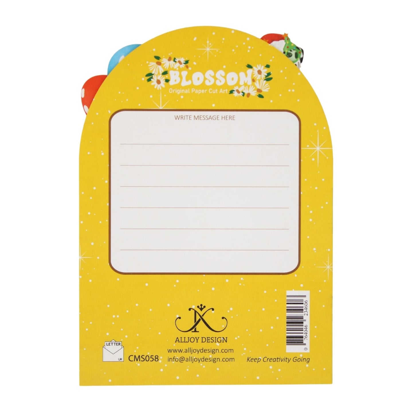 Paper Cut Art Christmas Card Laser Cut Festive Dogs On Bike Xmas Greeting Cards