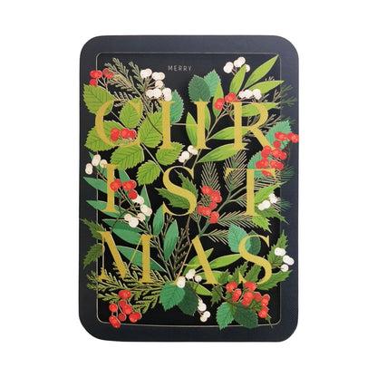 Paper Cut Art Christmas Card Laser Cut Berry Merry Christmas Xmas Greeting Cards