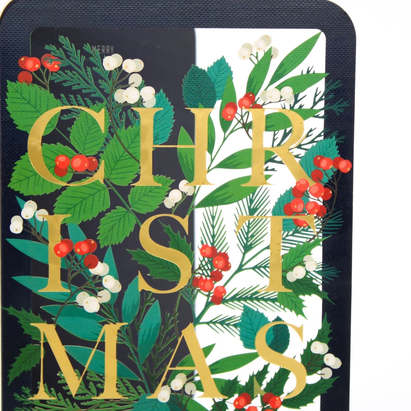 Paper Cut Art Christmas Card Laser Cut Berry Merry Christmas Xmas Greeting Cards
