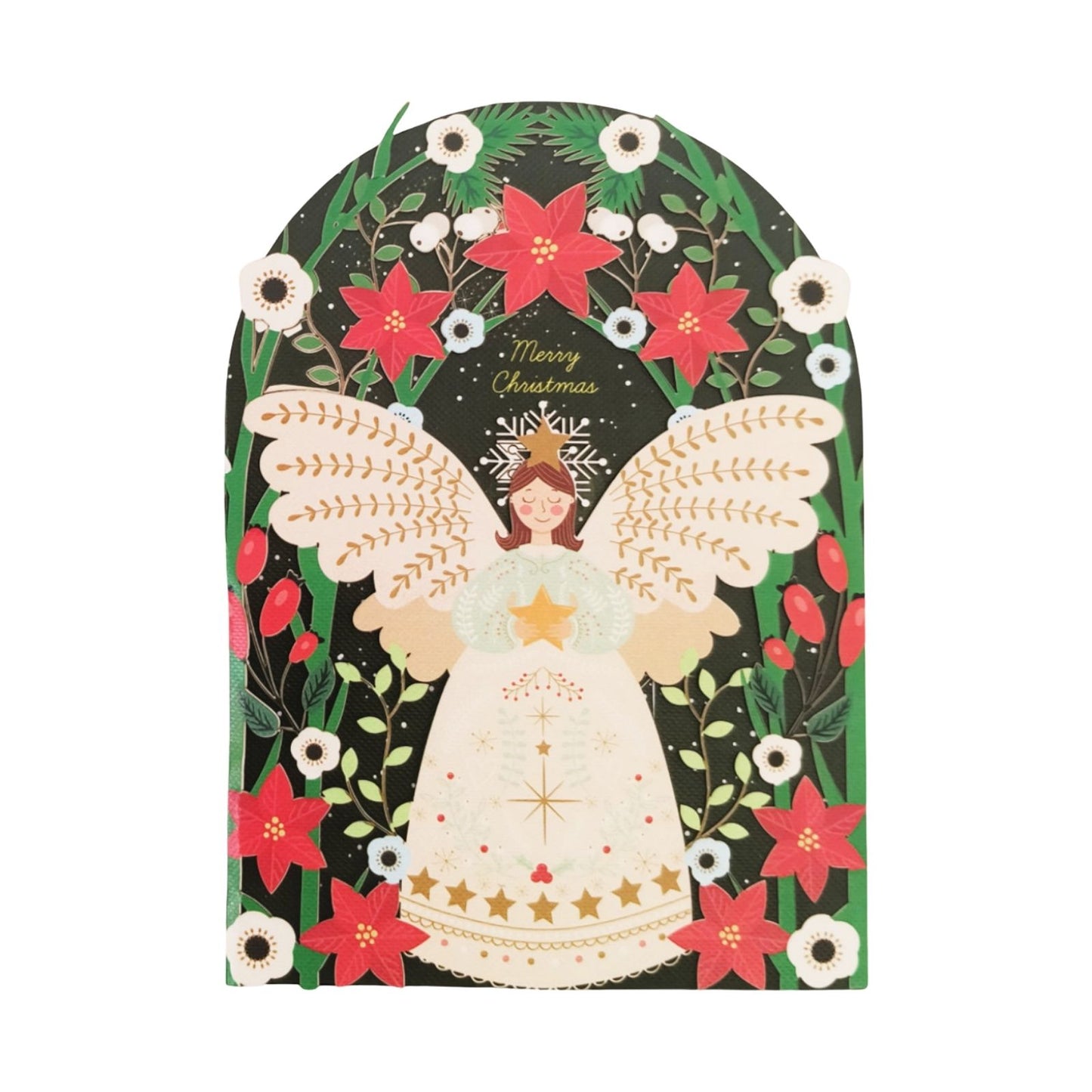 Paper Cut Art Christmas Card Laser Cut Christmas Angel Xmas Greeting Cards
