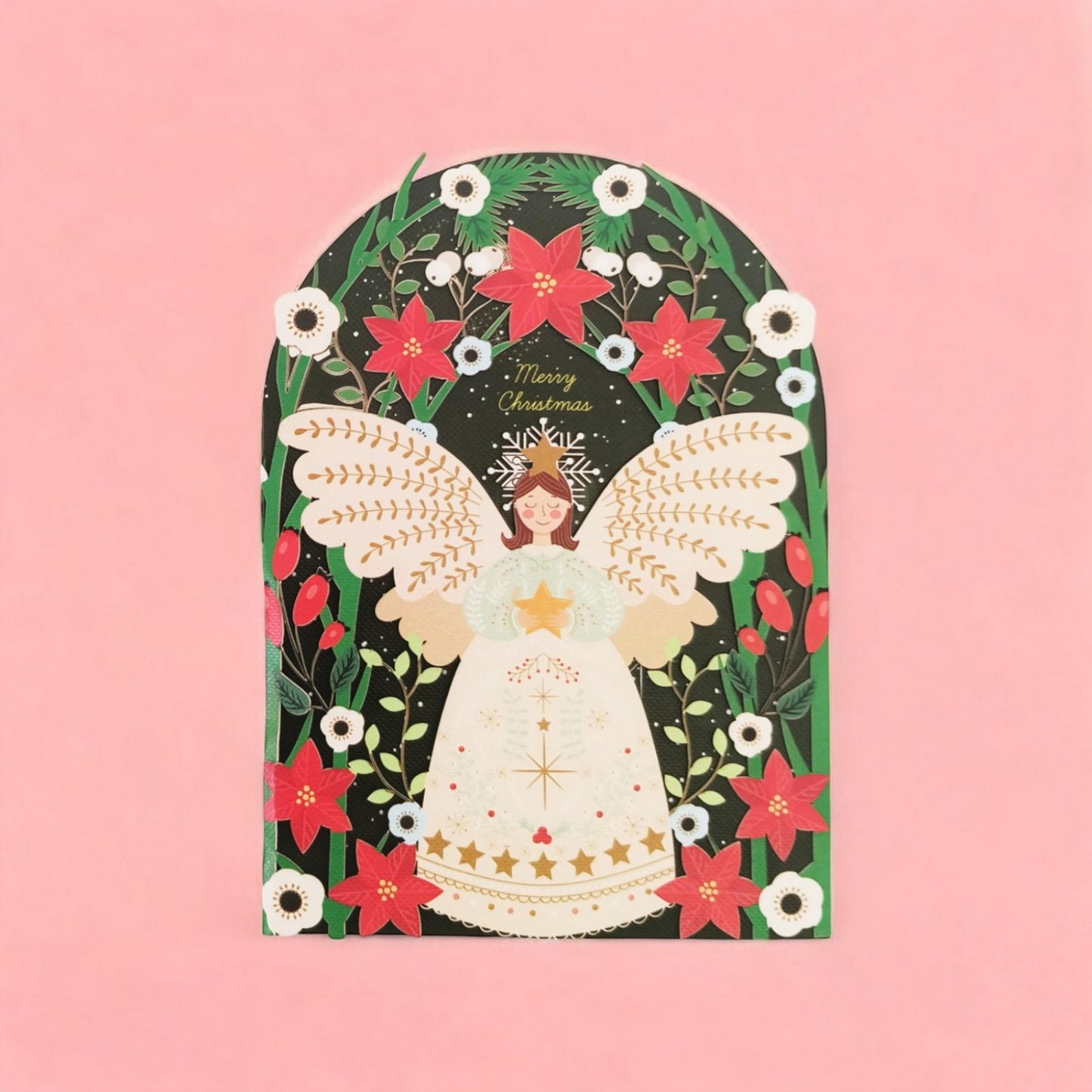 Paper Cut Art Christmas Card Laser Cut Christmas Angel Xmas Greeting Cards