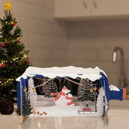 Message In A Bottle Polar Bear Hugs Pop Up Christmas Greeting Card