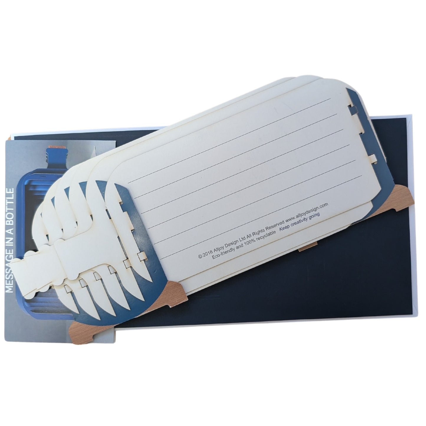 Message In A Bottle Festive Xmas Dogs Pop Up Christmas Greeting Card