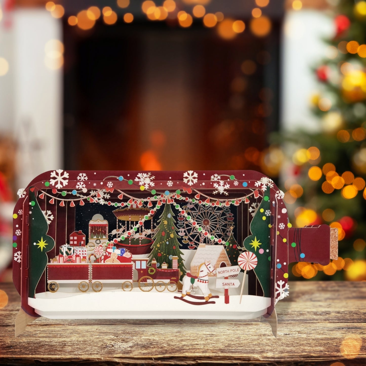 Message In A Bottle Magical Wonderland Pop Up Christmas Greeting Card
