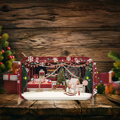Message In A Bottle Magical Wonderland Pop Up Christmas Greeting Card