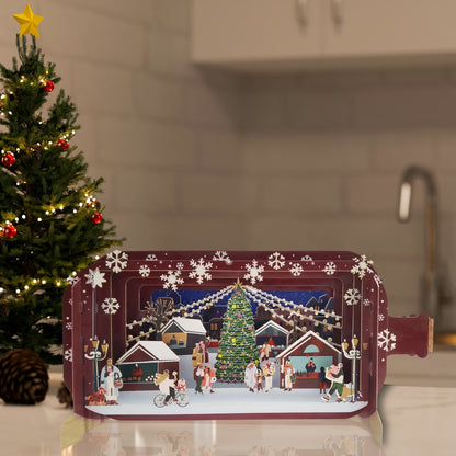 Message In A Bottle Christmas Market Pop Up Christmas Greeting Card