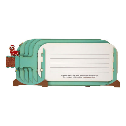 Message In A Bottle 3D Pop Up Christmas Card Festive Dogs Xmas Greeting Cards