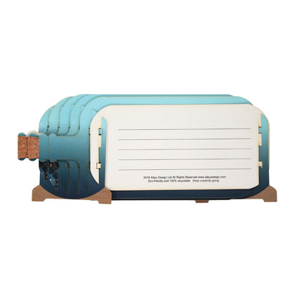 Message In A Bottle 3D Pop Up Christmas Card Festive Town At Night Xmas Greeting