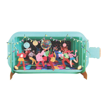 Message In A Bottle 3D Pop Up Christmas Card Christmas Party Xmas Greeting Cards