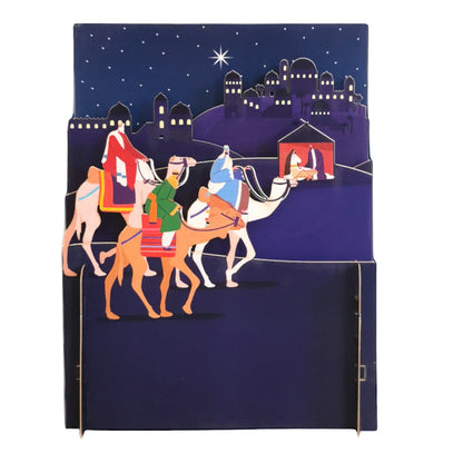Alljoy 3D Three Wise Men Religious Pop Up Christmas Greeting Card
