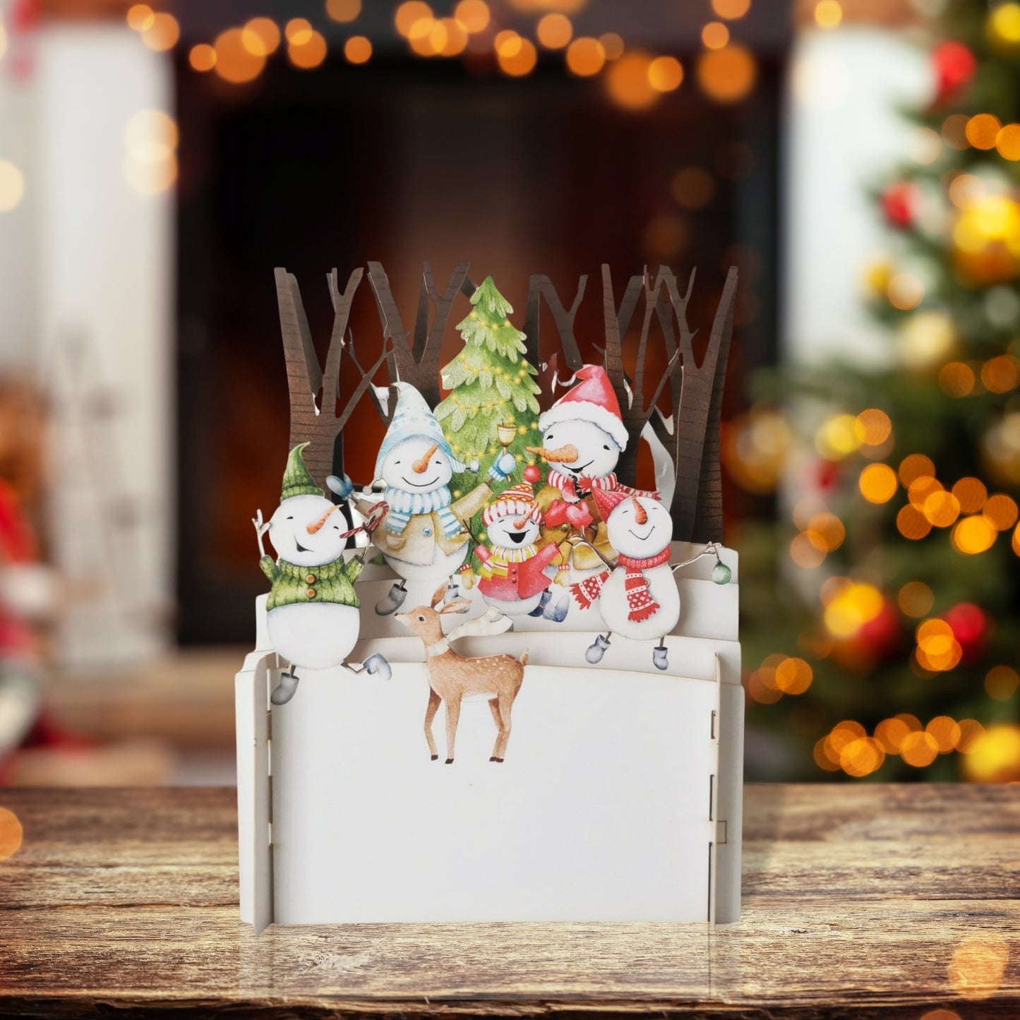 Alljoy 3D Snowman Fun Pop Up Christmas Greeting Card