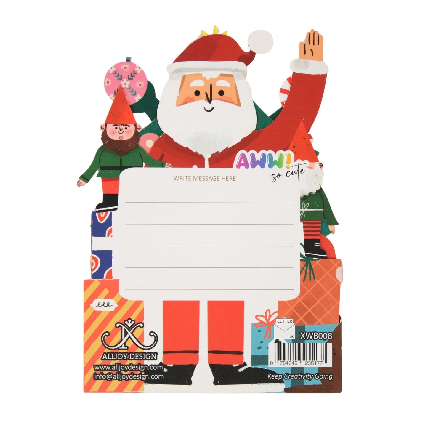 Cute Christmas Card Christmas Tree Fun Jiggly Eyes Xmas Greeting Cards For Kids