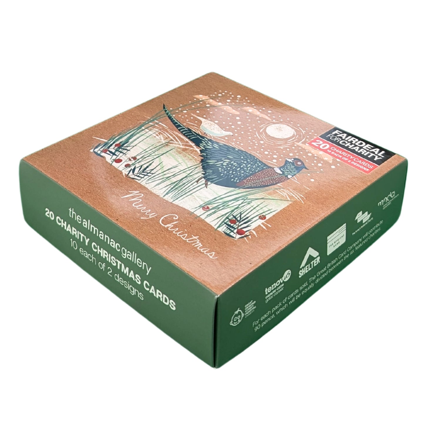 Box of 20 Winter Scene & Pheasant Fairdeal Charity Christmas Cards