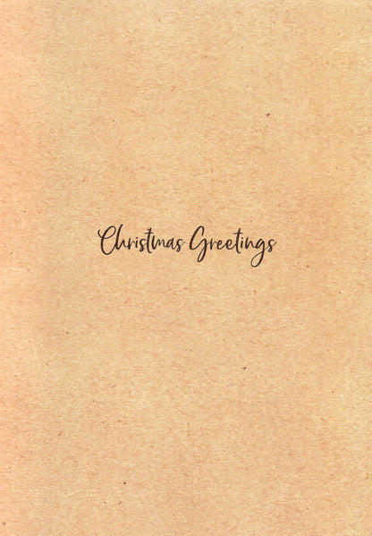 Box of 12 Birds & Winter Scene Contemporary Foiled Christmas Cards