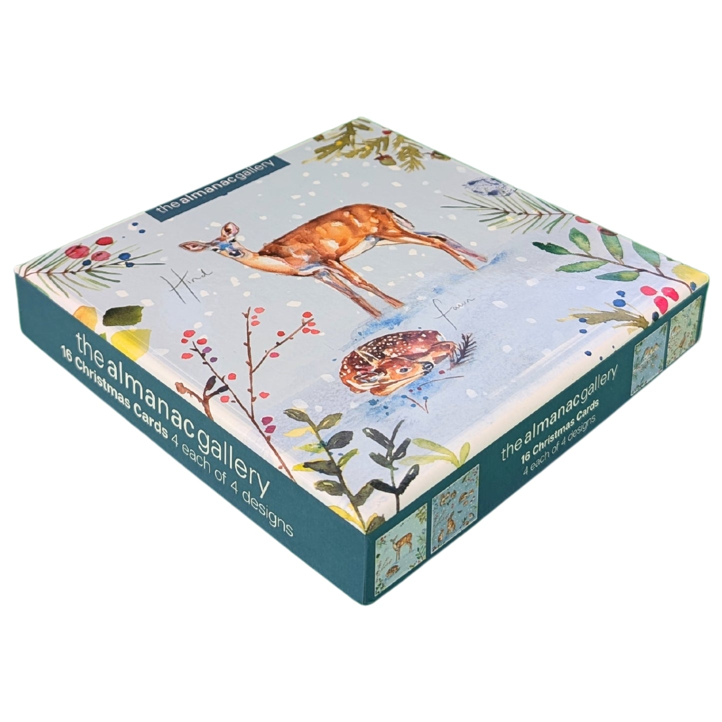 Box of 16 Jennifer Rose Wildlife Luxury Christmas Cards In 4 Designs