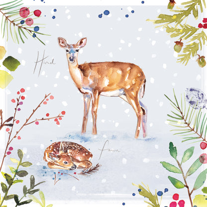 Box of 16 Jennifer Rose Wildlife Luxury Christmas Cards In 4 Designs