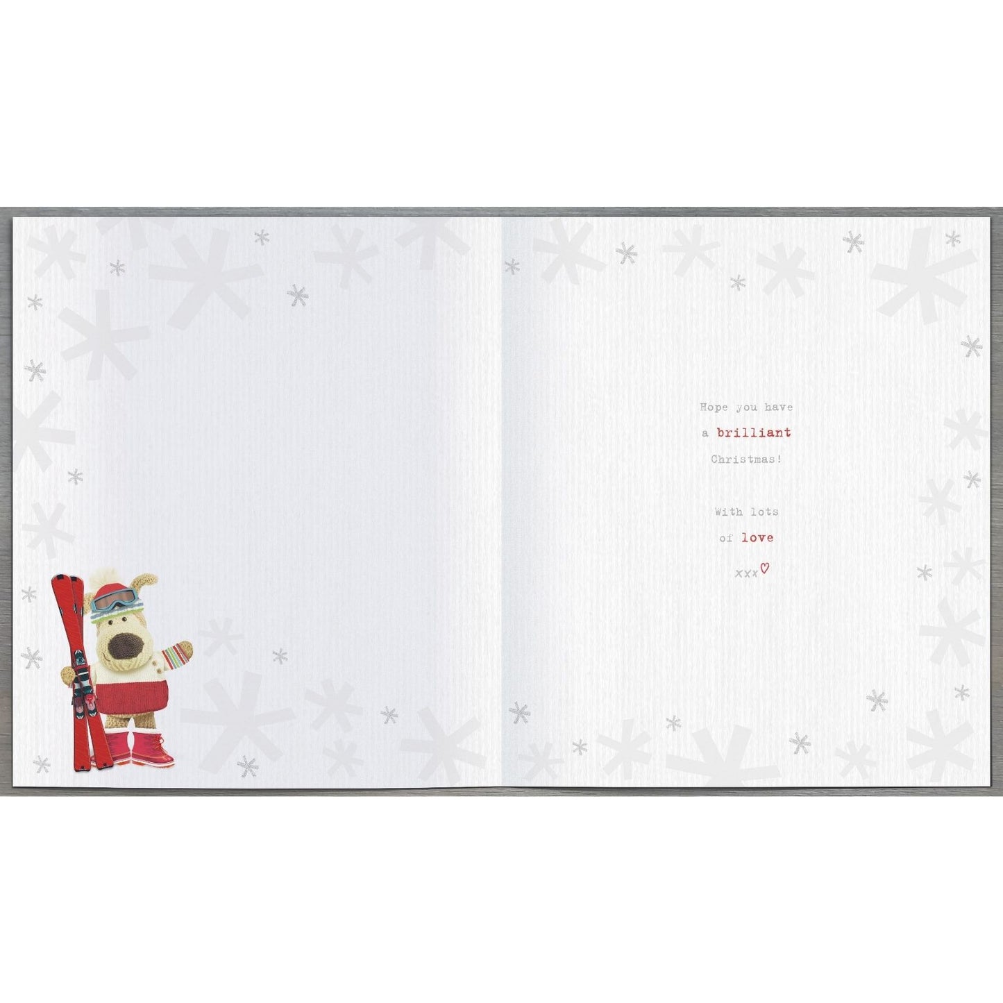 Boofle Amazing Nephew Christmas Card Skiing Boofle Cute Xmas Greeting Cards