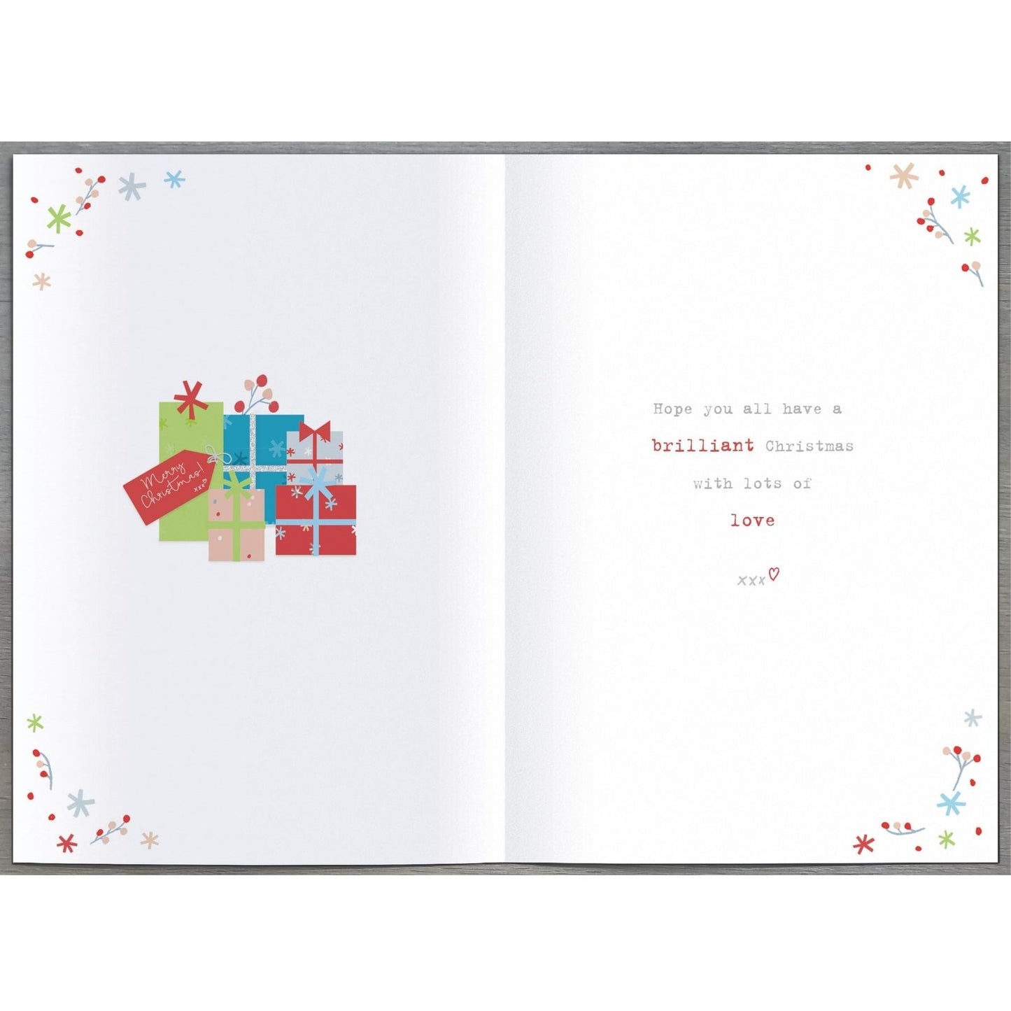 Boofle To All Of You Christmas Card Embellished Cute Xmas Greeting Cards