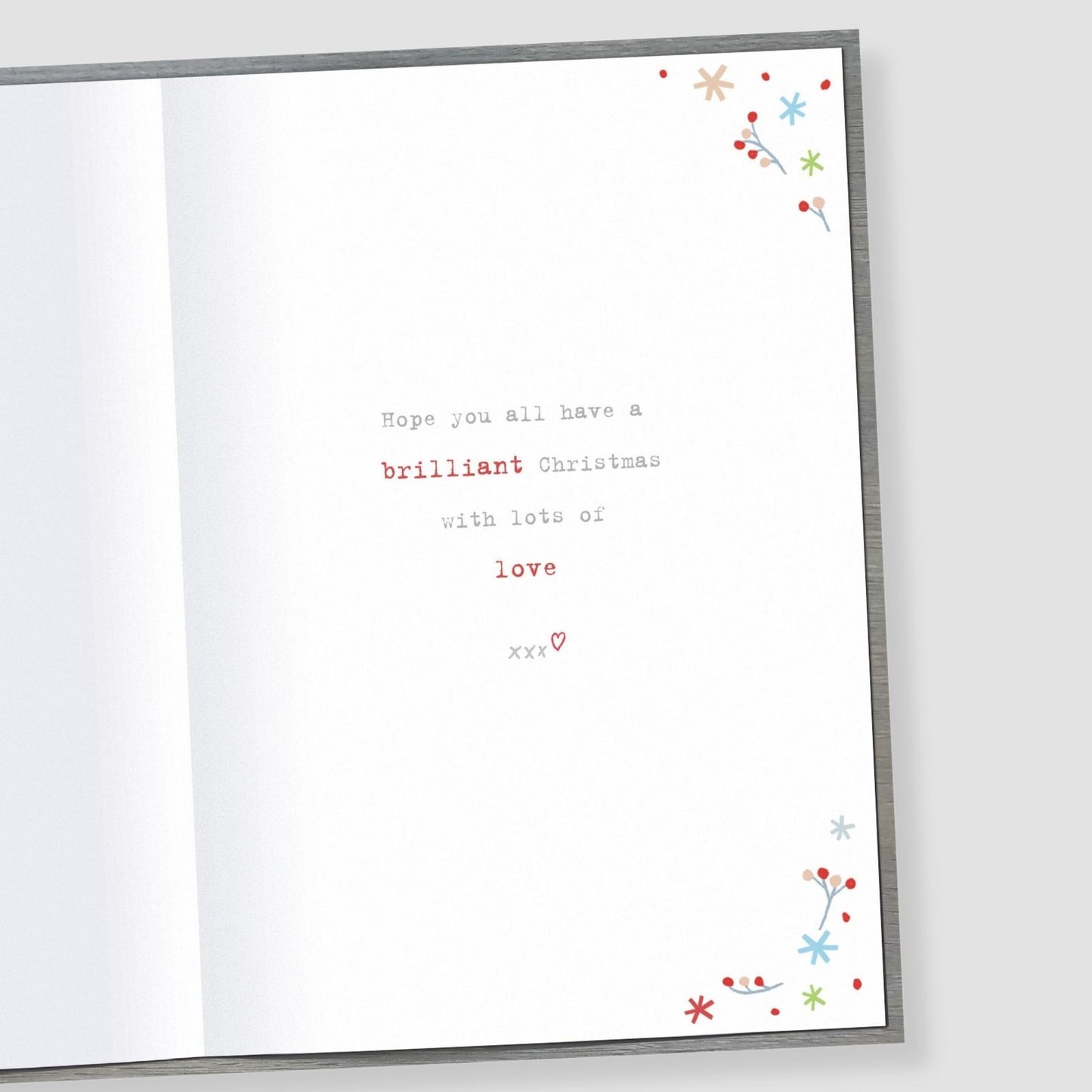 Boofle To All Of You Christmas Card Embellished Cute Xmas Greeting Cards