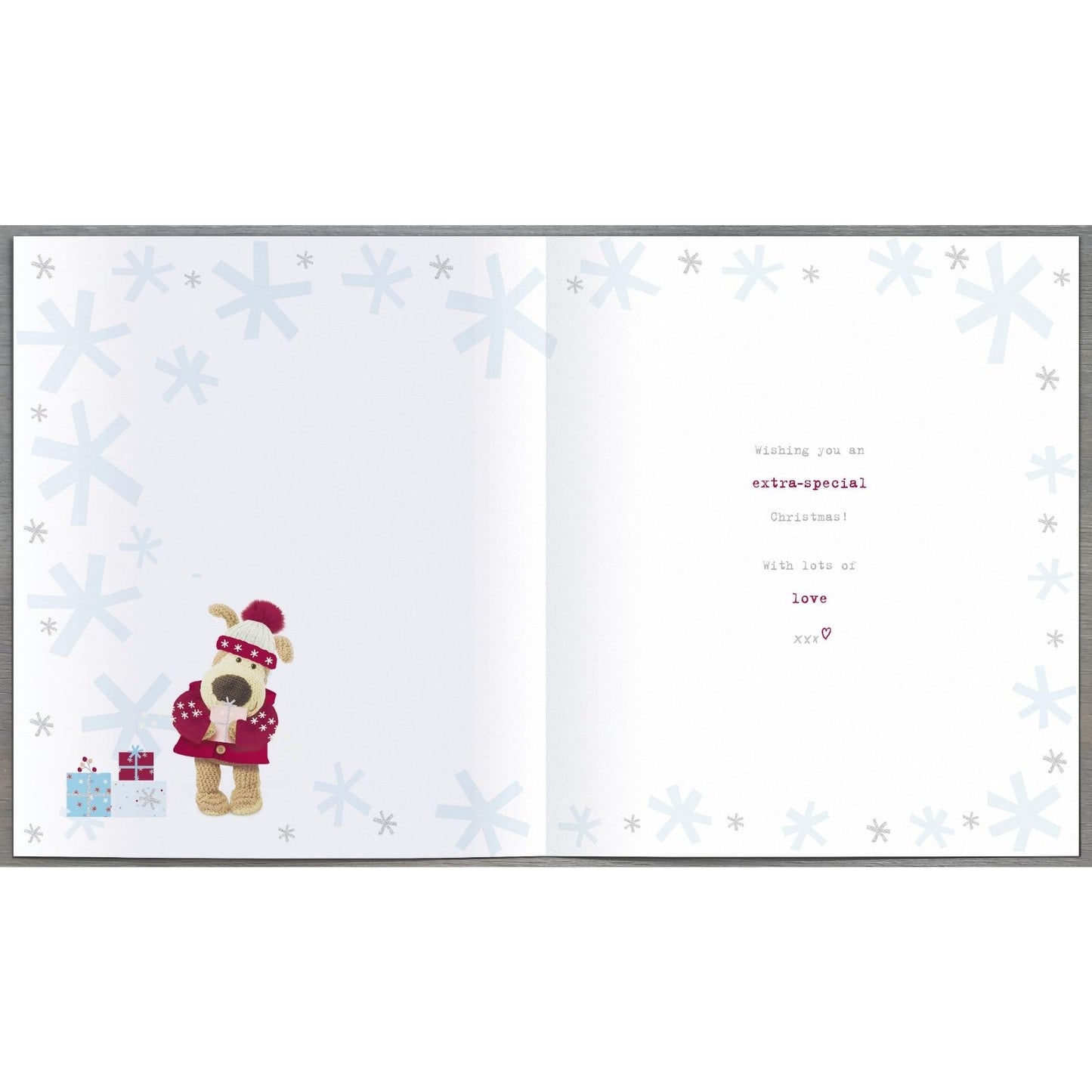 Boofle Very Special Sister Christmas Card Festive Wreath Xmas Greeting Cards