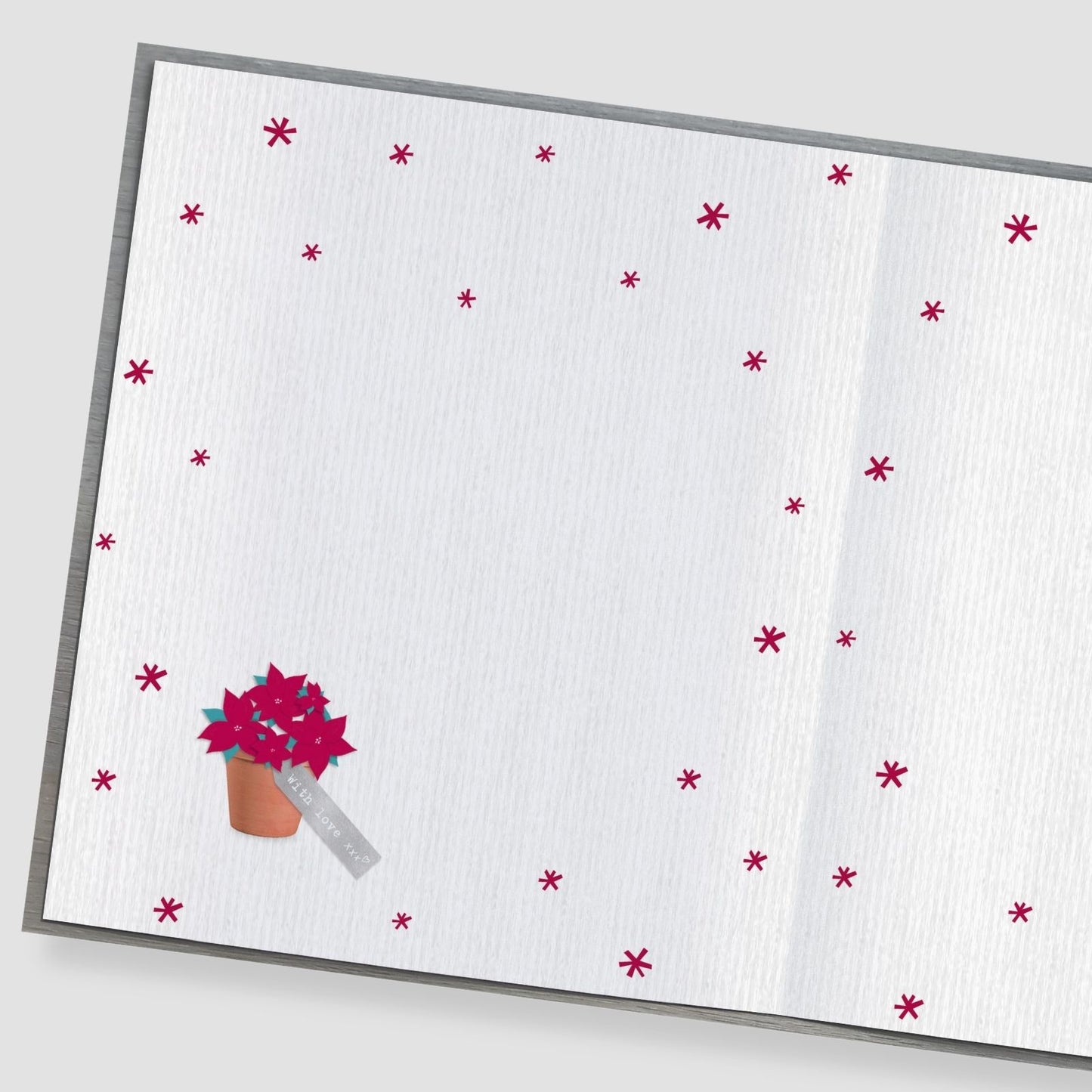 Boofle With Love Grandma Christmas Card Tree Poinsettia Cute Xmas Greeting Cards