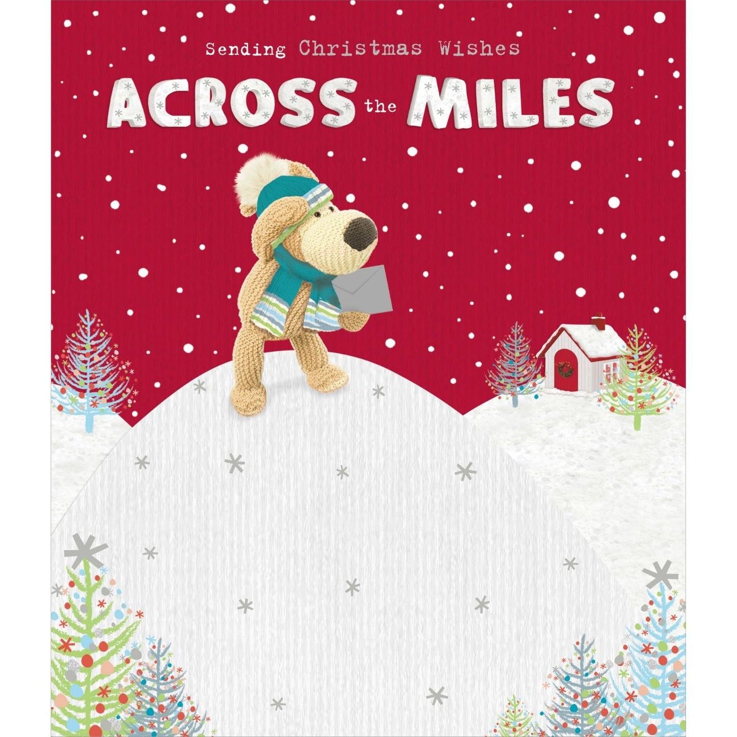 Boofle Across The Miles Christmas Card Snowy Wishes Cute Xmas Greeting Cards