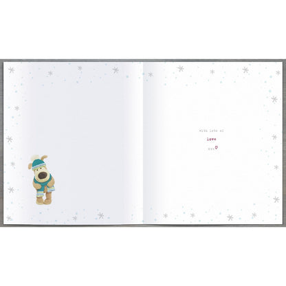 Boofle Across The Miles Christmas Card Snowy Wishes Cute Xmas Greeting Cards