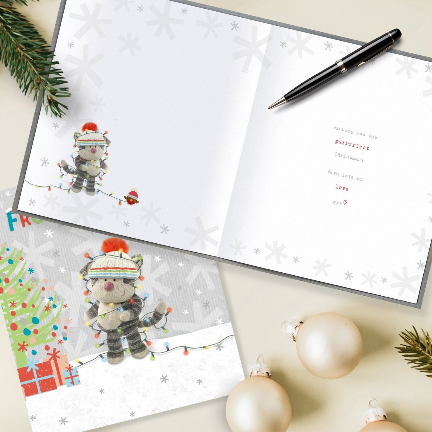 Boofle Christmas Card From The Cat To Pet Parent Cute Xmas Greeting Cards