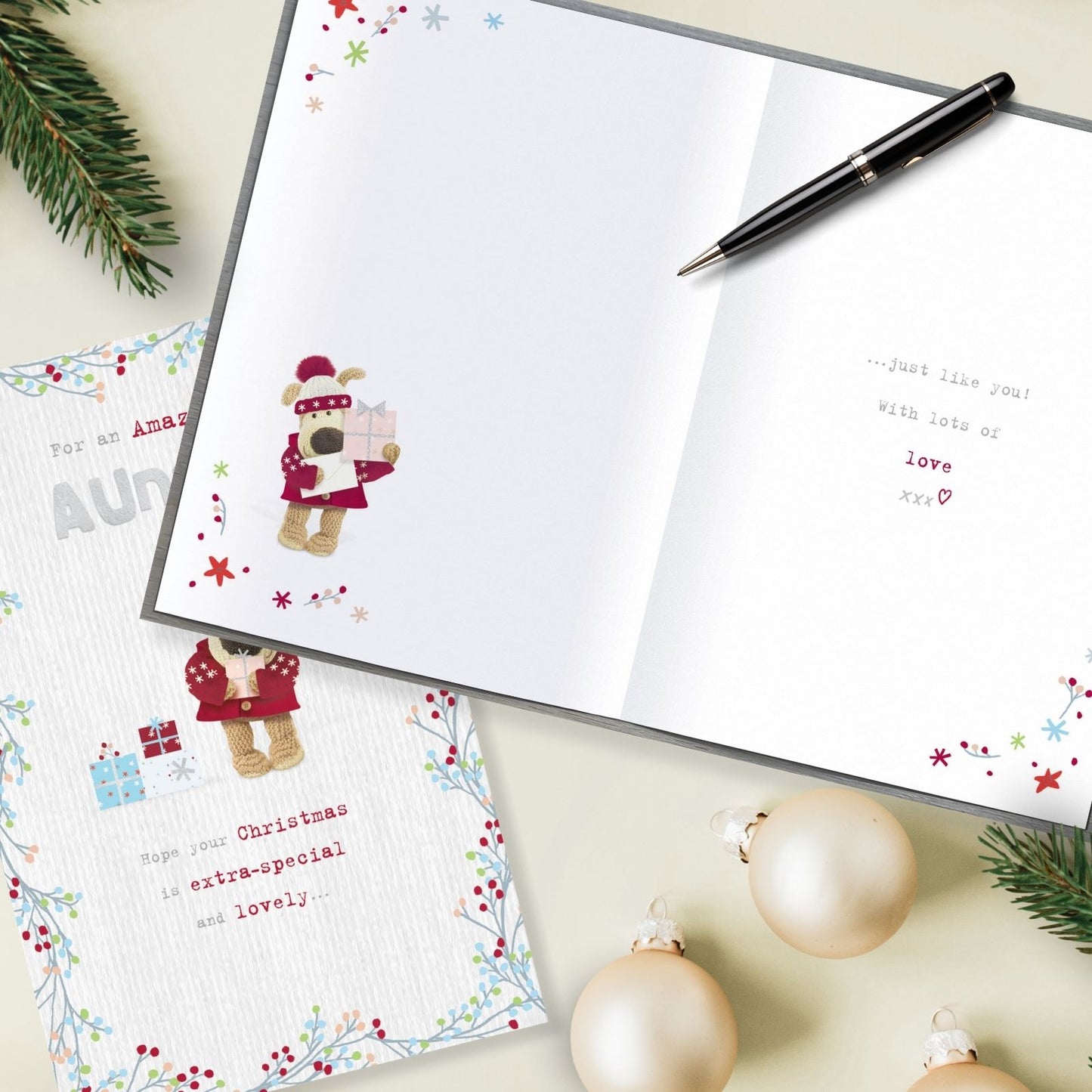 Boofle Amazing Auntie Christmas Card Special & Lovely Cute Xmas Greeting Cards