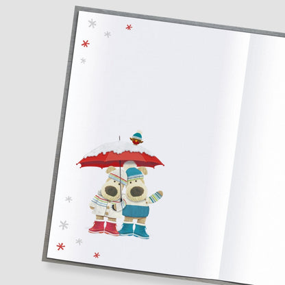 Boofle Brother & Sister-In-Law Christmas Card Embellished Xmas Greeting Cards