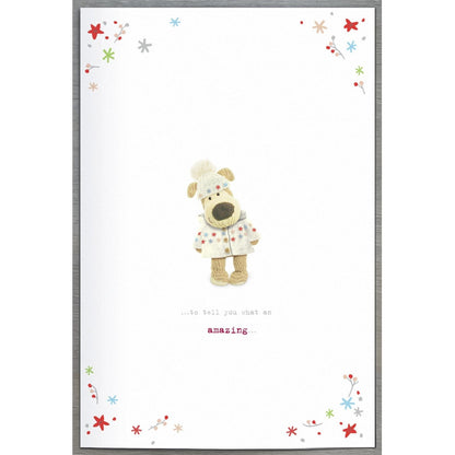 Boofle Daughter Christmas Card Embellished Xmas There Isn't A Card Big Enough