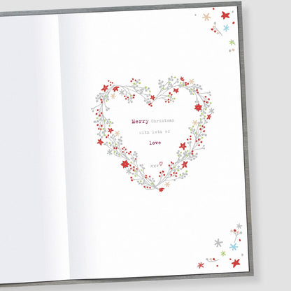 Boofle My Gorgeous Fiancée Christmas Card Embellished Cute Xmas Greeting Cards