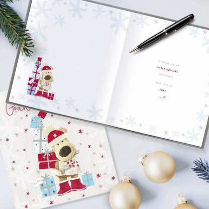 Boofle Special Granddaughter Christmas Card Presents Cute Xmas Greeting Cards